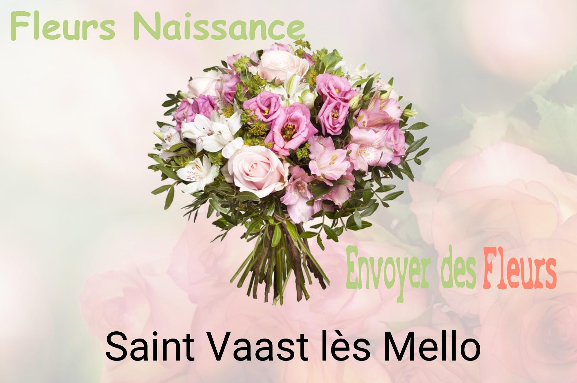 Bouquet de fleurs de naissance livré à Saint-Vaast-lès-Mello